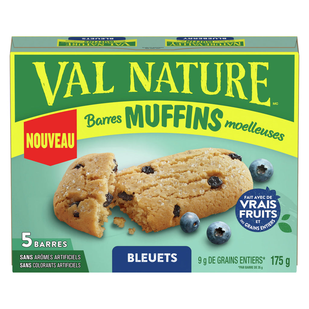 Nature Valley Soft-Baked Blueberry Muffin Bars, 5 Bars, 175g/6 oz. Box {Imported from Canada}