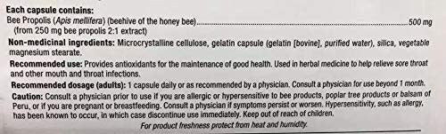 Holista Bee Propolis, 500mg, 200 Capsules, {Canadian}