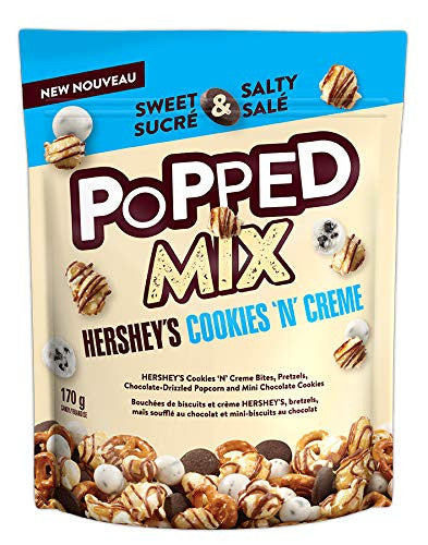 Hershey's Cookies 'n' Creme Popped Mix 170g/6 oz (Imported from Canada)