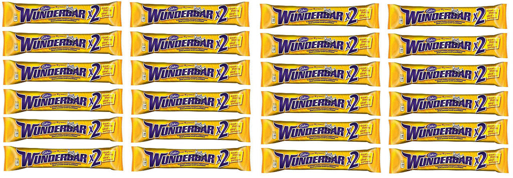 Cadbury Wunderbar Chocolate, King Size Bars 90g/3.2 oz., (24 Packs) {Imported from Canada}