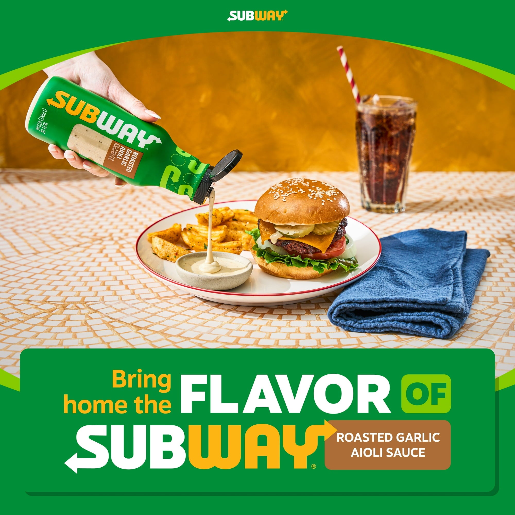 Subway Roasted Garlic Aioli Sauce flavor image