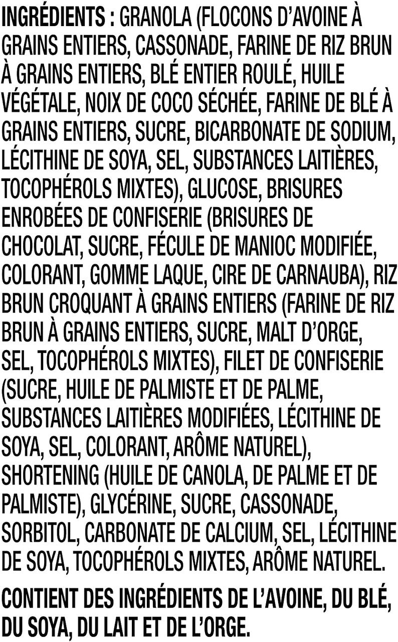 QUAKER CHEWY Confetti Chip Granola Bars (5 Bars x 24 g), 120g/4.2 oz., {Imported from Canada}
