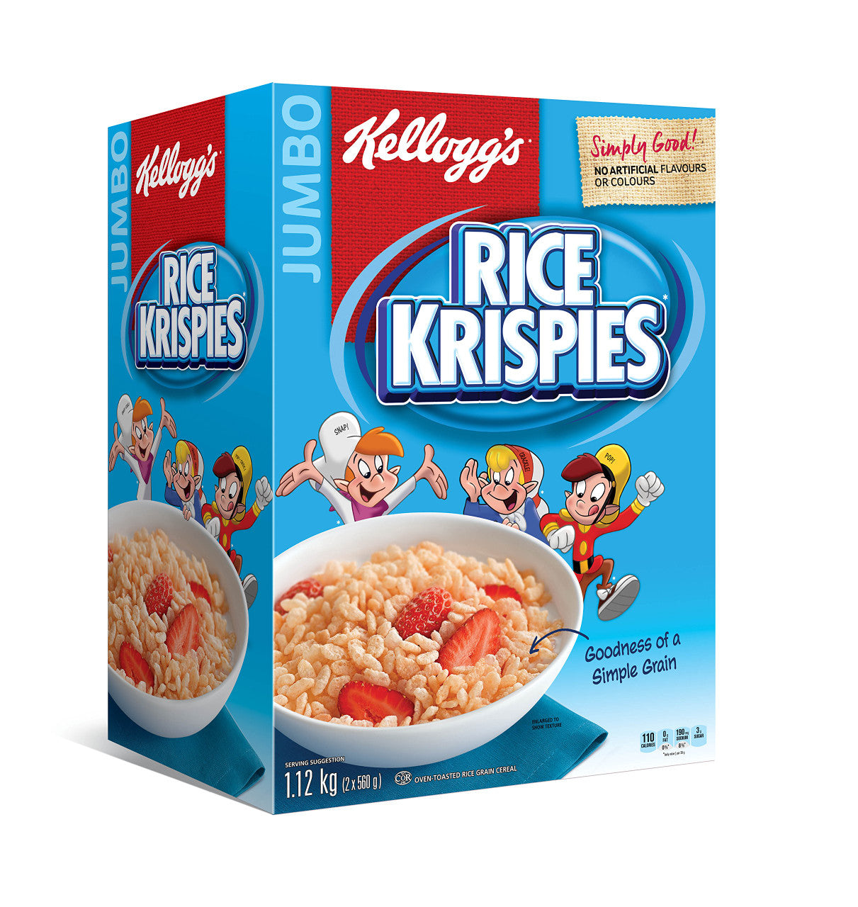 Kellogg's Rice Krispies Cereal,  1.12kg/39.50oz (Jumbo Size) {Canadian}
