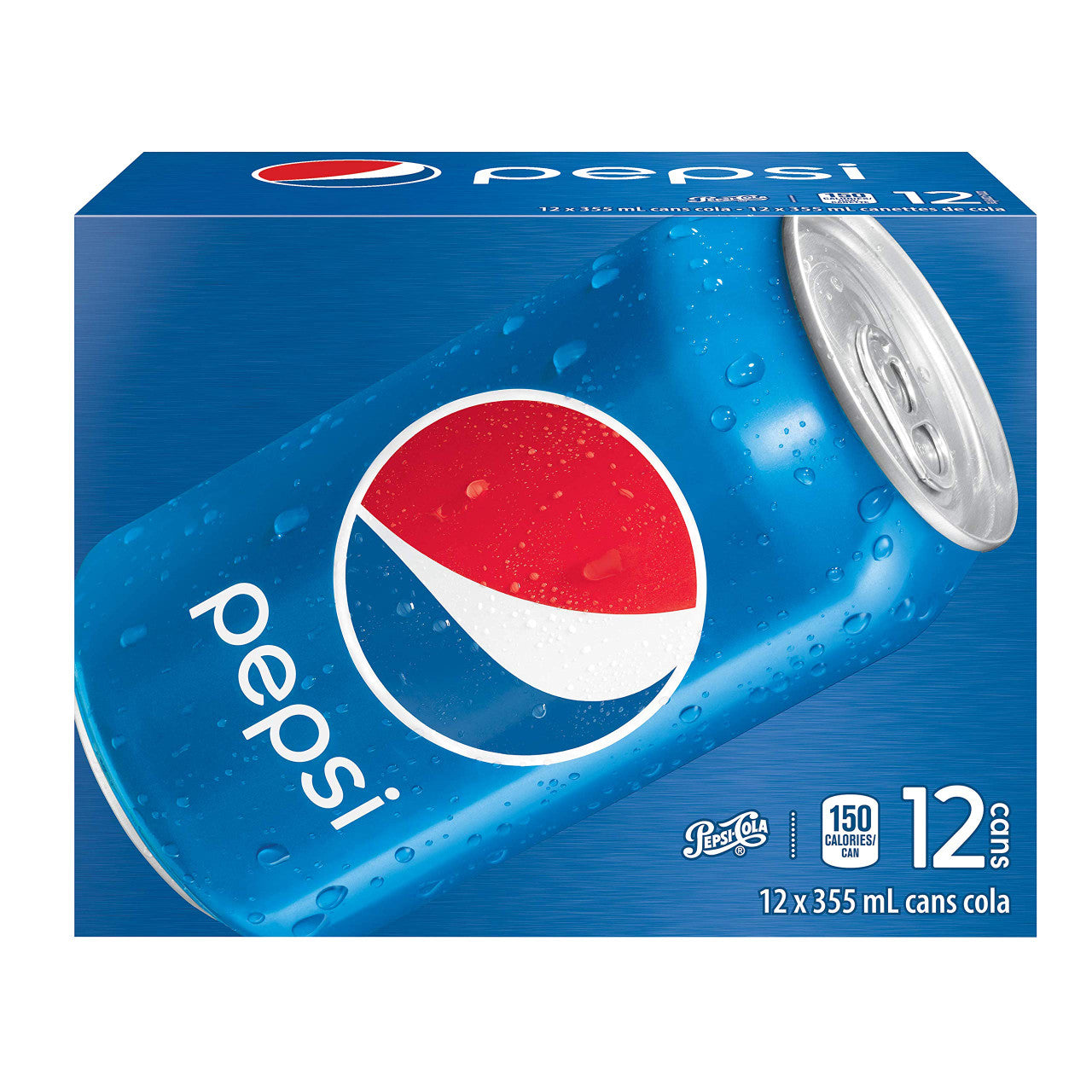 Pepsi Soft Drinks, Soda, Cans, 355mL/12oz., 12 Pack, {Imported from Canada}
