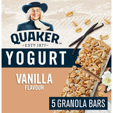 Quaker Yogurt Vanilla Granola Bars, 5-count, 175g/6 oz. Box {Imported from Canada}