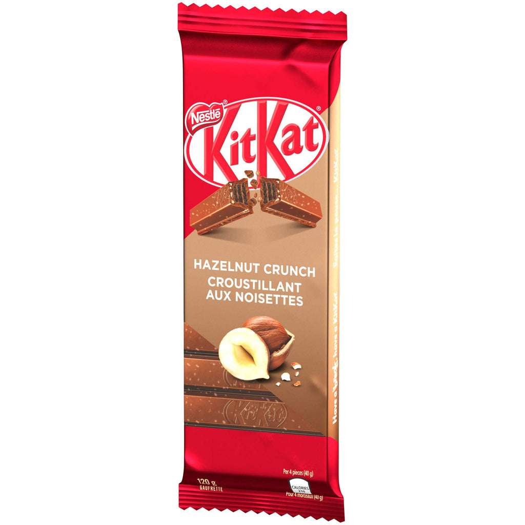 NESTLE Kitkat Hazelnut Crunch Wafer Bar, (10pk), 120g/4.2 oz.,{Imported from Canada}