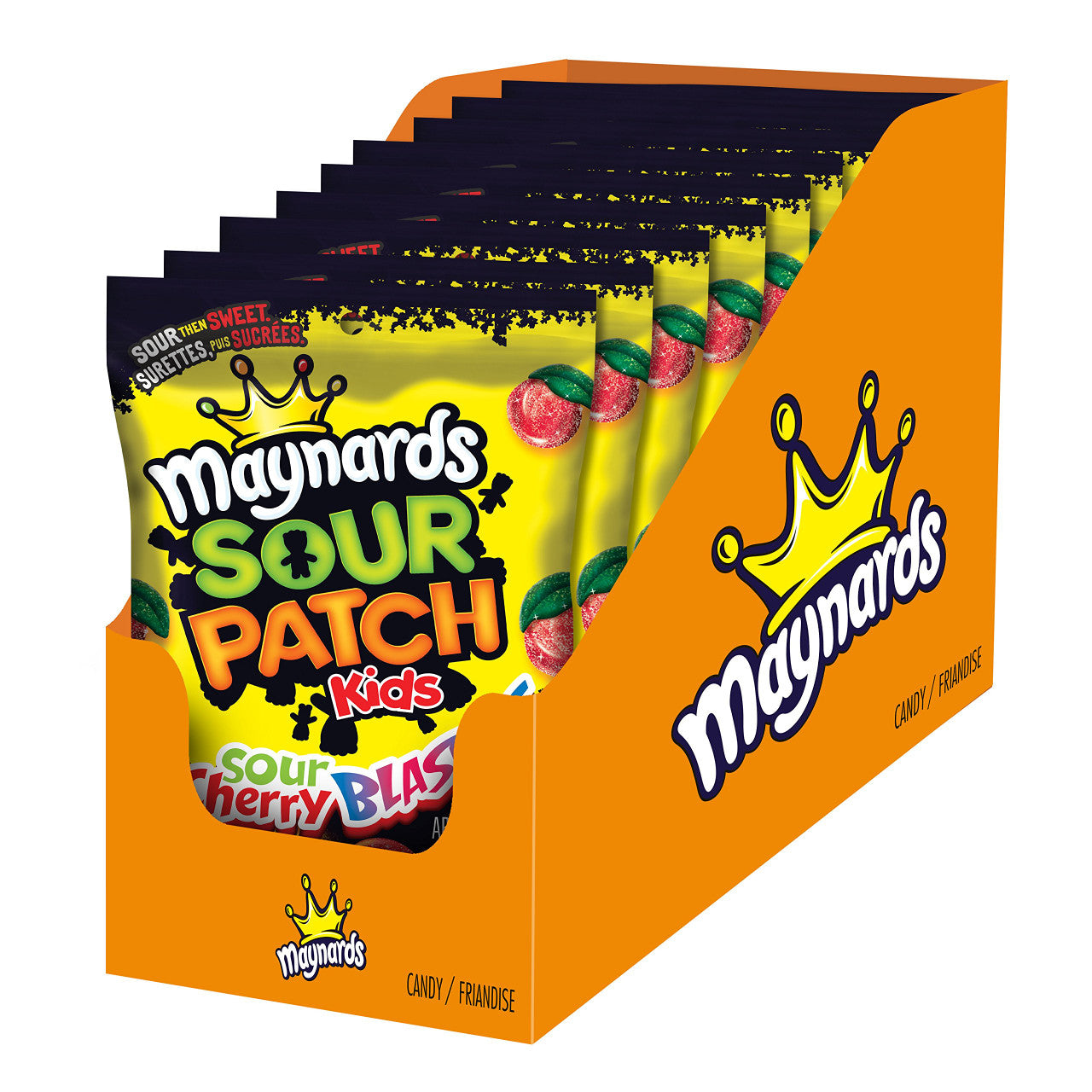 Maynards Sour Patch Kids Sour Cherry Blasters, 185g, 9 Count, Imported from Canada