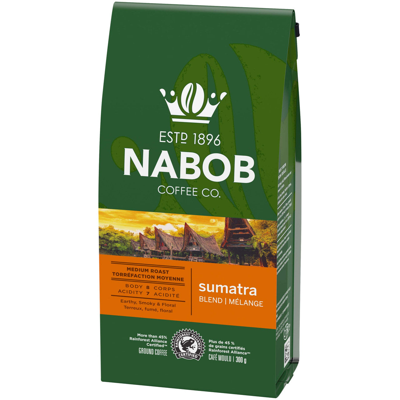 Nabob Ground Coffee, Sumatra Blend Medium Roast, 300g {Imported from Canada}
