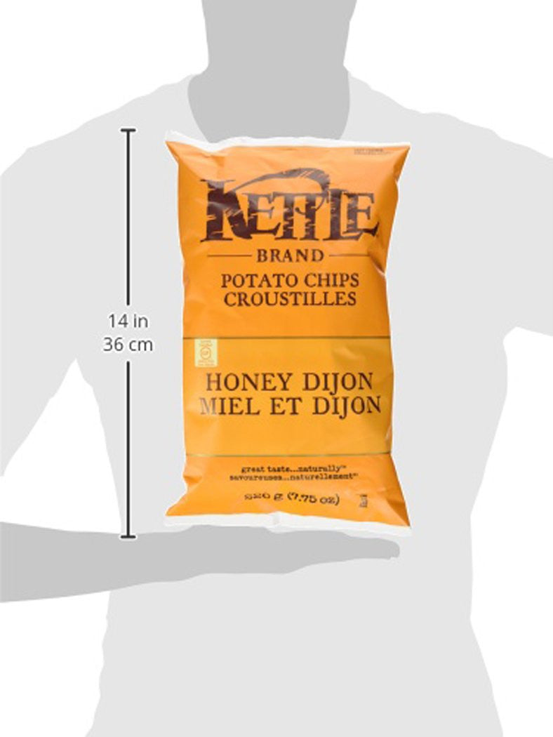 Kettle Potato Chips, Honey Dijon,  220g/7.8oz., {Imported from Canada}