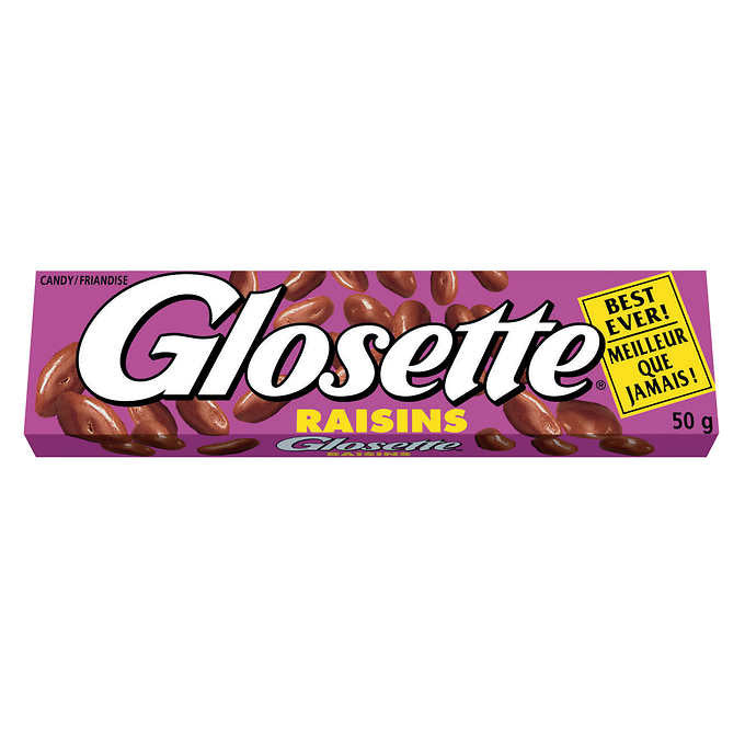 Hershey Glosette Chocolate (Raisins) 10ct/50g {Imported from Canada}