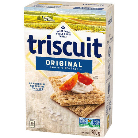 TRISCUIT Crackers, Original Flavour, 1 Box (200g/7.1 oz) {Imported from Canada}