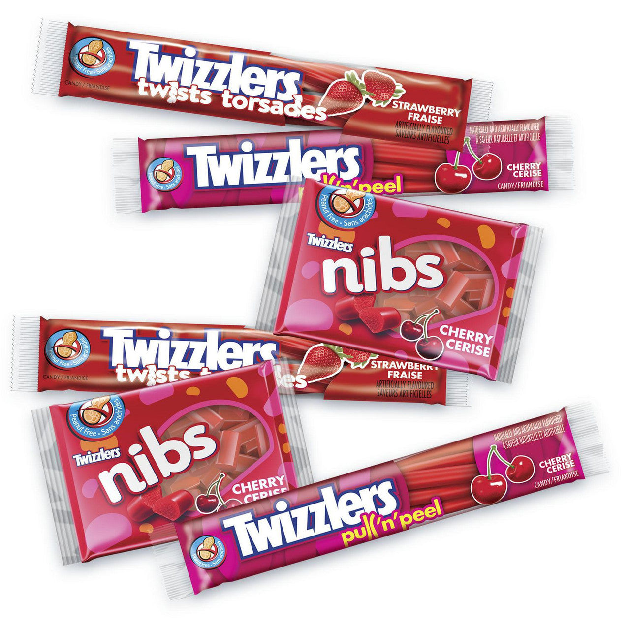 Twizzlers Halloween Assorted Snack Size Peanut Free Candy, 30ct, 374g/13 oz., Bag {Imported from Canada}