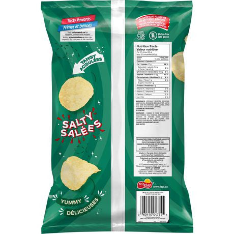 Lay's Potato Chips, Salt and Vinegar 235g/8.3 oz., {Imported from Canada}