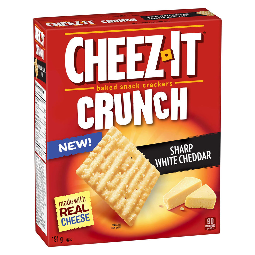 Cheez-It Crunch, Sharp White Cheddar, 191g/6.7 oz., {Imported from Canada}