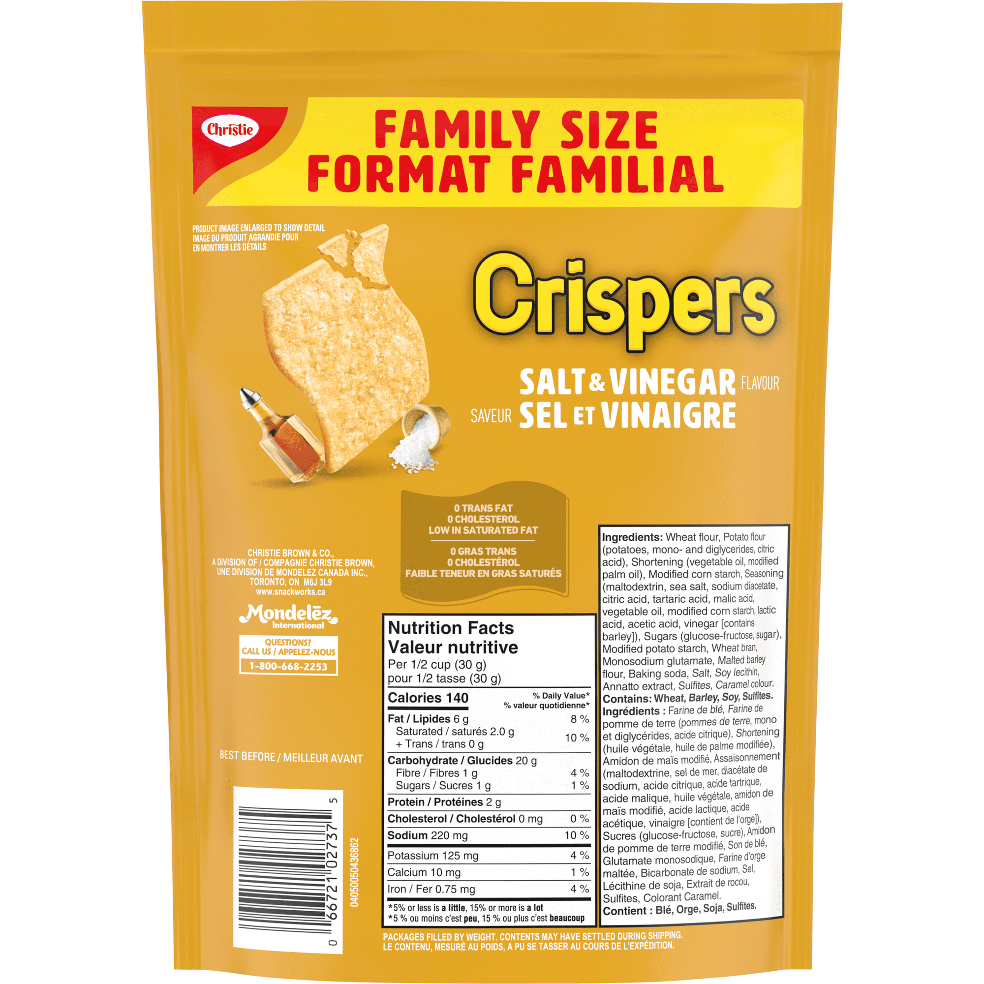 Crispers Salt & Vinegar Crackers back