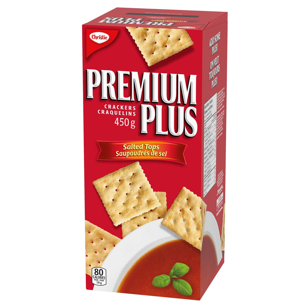 Christie Premium Plus Salted Crackers, 450g/15.9oz,(Imported from Canada)