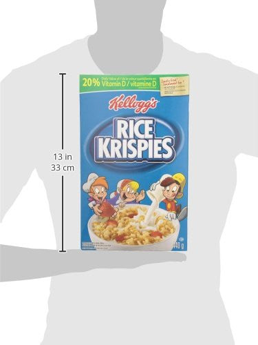 Kellogg's, Rice Krispies Cereal, 440g/15.5oz., {Imported from Canada}