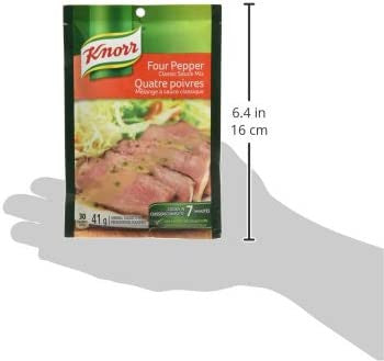 Knorr Four Pepper Classic Sauce Mix, 41g/1.4 oz., (3pk) {Imported from Canada}