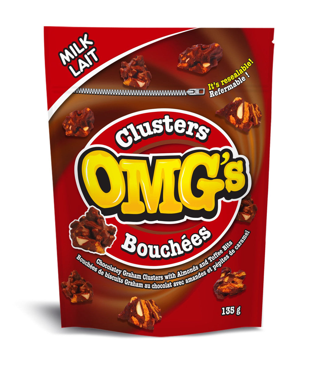 Omg's Graham Clusters Milk Chocolate 135g (Imported from Canada})