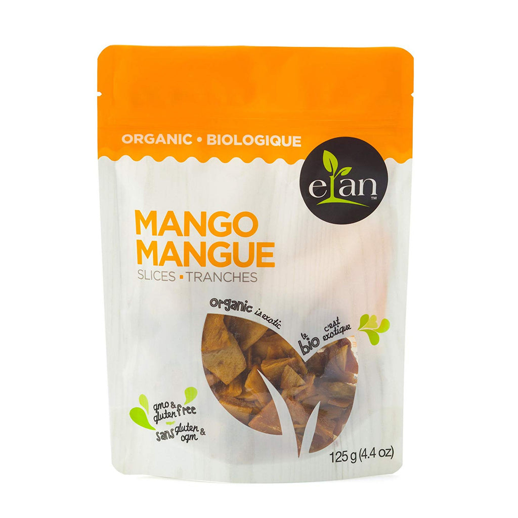 ELAN Organic Mango Slices, 125g/4.4oz., {Imported from Canada}