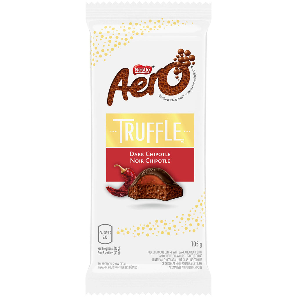 Nestle Aero Truffle Dark Chipotle Chocolate Bar, 105g/3.7 oz., {Imported from Canada}