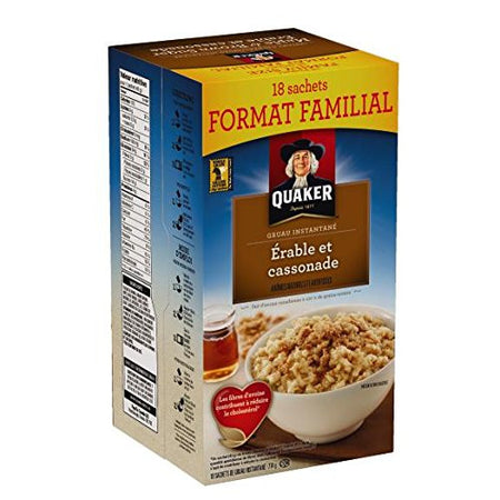 Quaker Oats Maple and Brown Sugar Oatmeal, 430g {Imported from Canada}