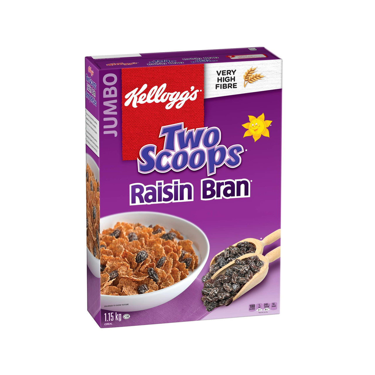 Kellogg's, Two Scoops, Raisin Bran Cereal, 1150g/40.6 oz., {Imported from Canada}