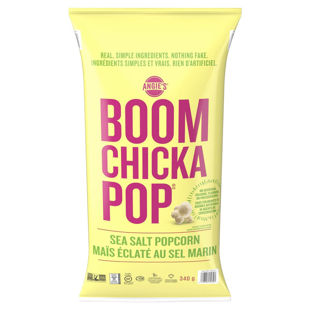 Angie's BoomChickaPop Sea Salt Popcorn, 340g/12 oz