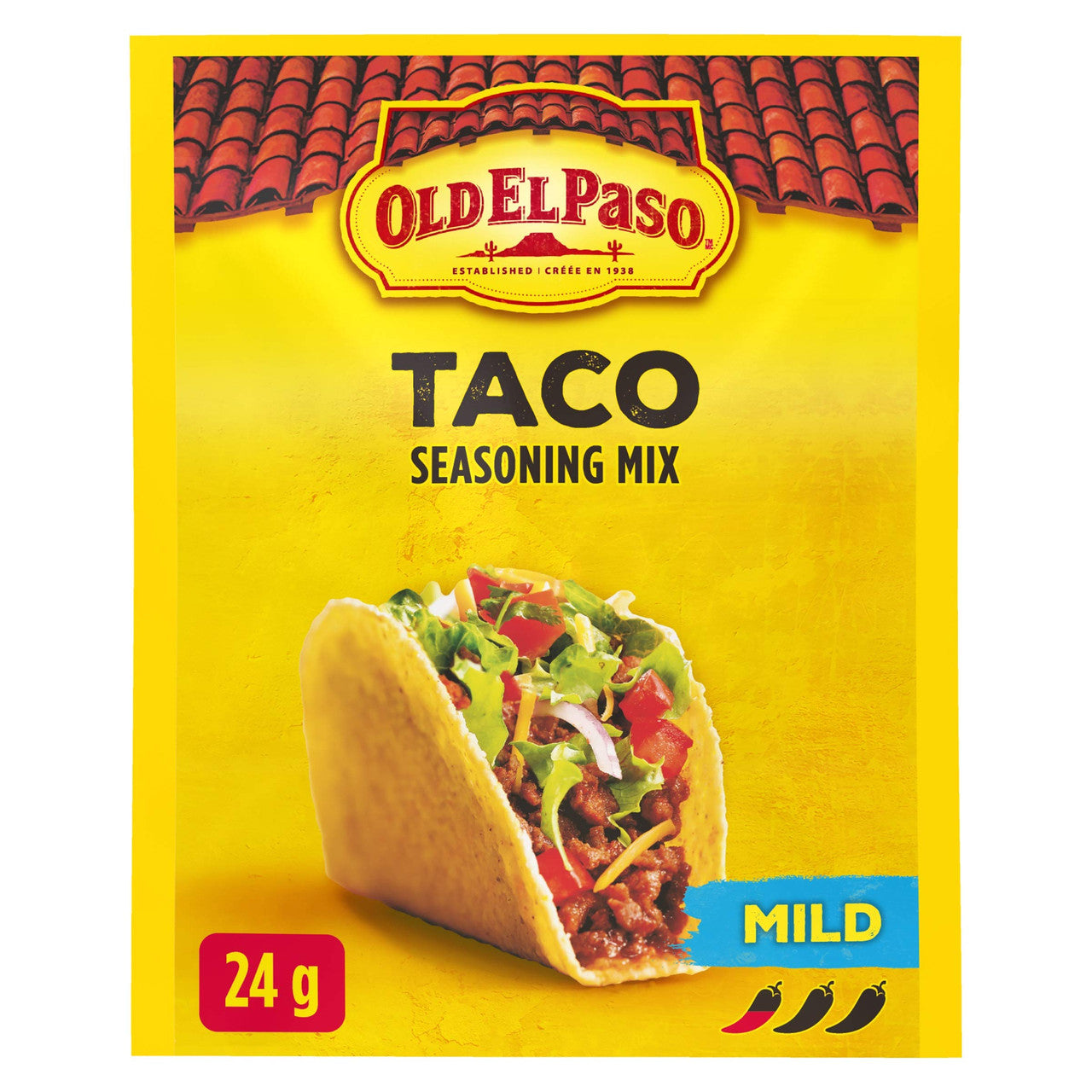 Old El Paso, Taco Seasoning Mix Mild , 24g/0.8oz., {Imported from Canada}