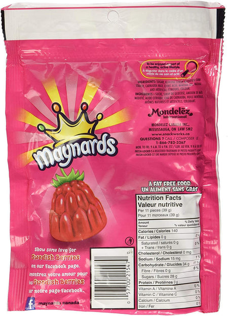 Maynards Swedish Berries Candy, 355g/12.5oz., {Imported from Canada}