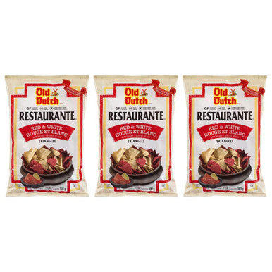 Old Dutch Restaurante Red & White Tortilla Chips, 300g/10.6oz, 3-Pack {Imported from Canada}