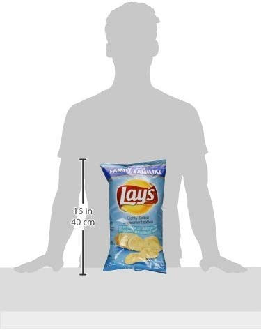 Lays Lightly Salted-Family Size, 255g/9 oz. {Imported from Canada}