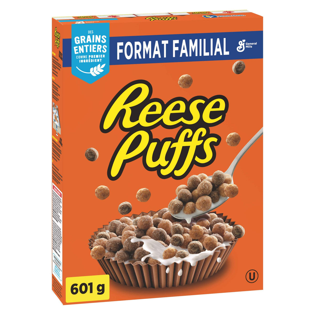 Reese Puffs Chocolate, Peanut Butter Cereal, 601g/21.2oz. (Imported from Canada)