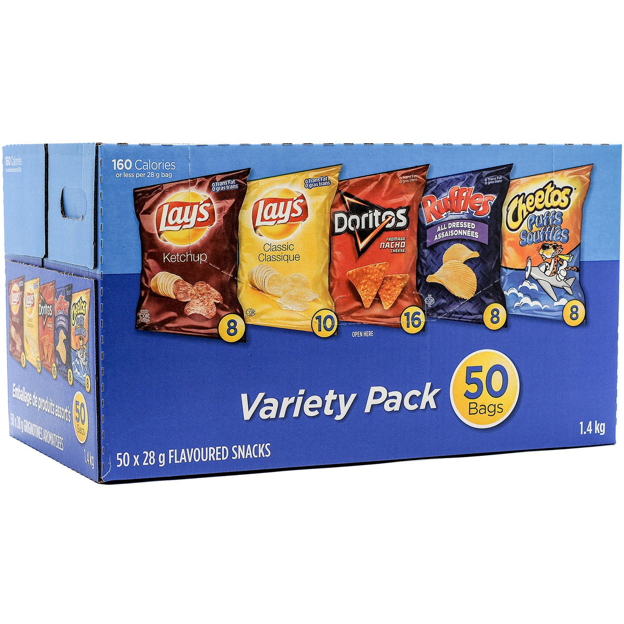 Frito Lay Variety Pack, (50pk) 1.4kg/3.1lbs - {Imported from Canada}