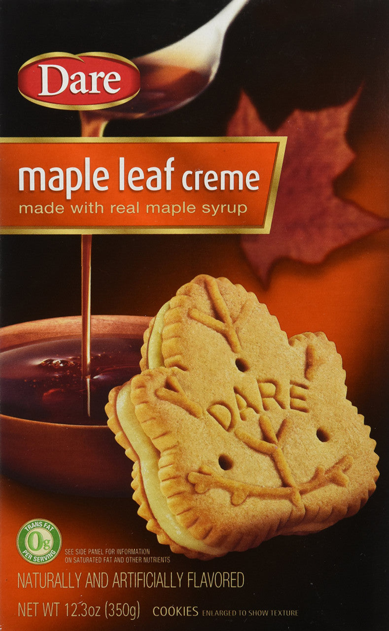Dare Maple Leaf Creme Cookies, 350g/12.3 oz., {Imported from Canada}