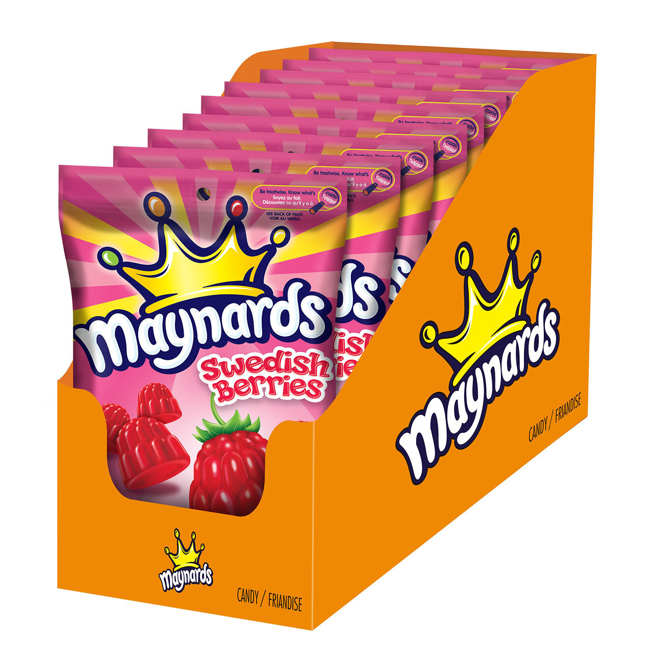 Maynards Swedish Berries, 185g, 9 Count - Imported from Canada