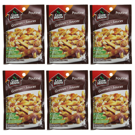 Club House Poutine Gravy Mix 42g/1.5 oz., (6 Pack) {Imported from Canada}