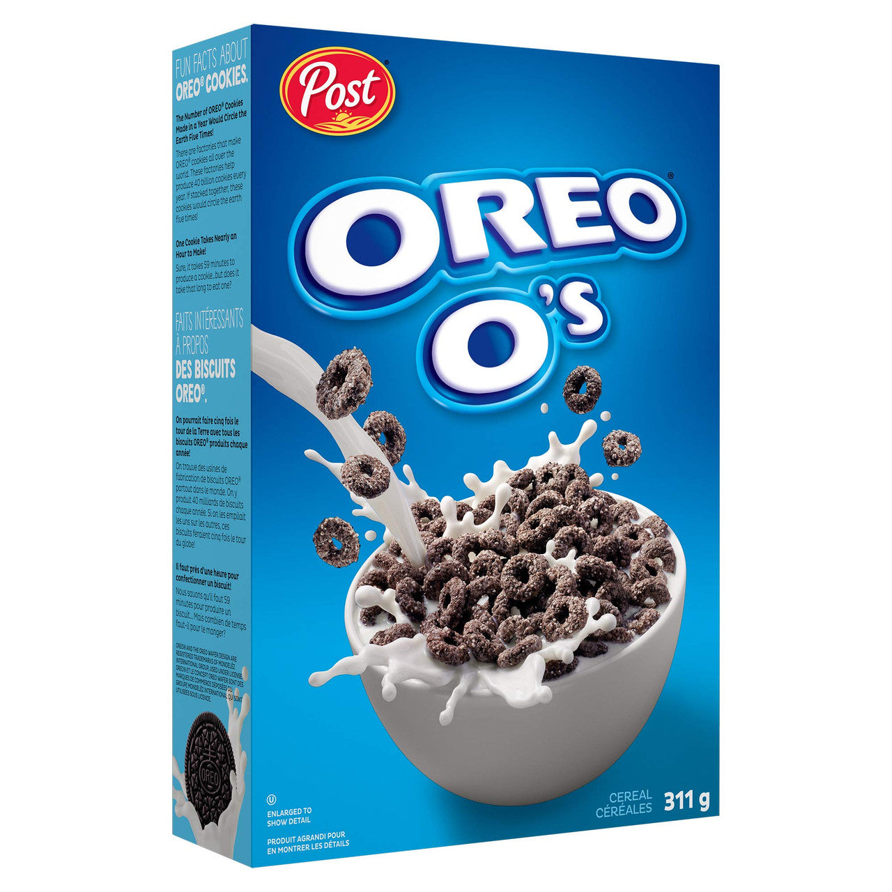 Post Oreo O's Breakfast Cereal, 311g/11oz Box (2 Pack) {Imported from Canada}