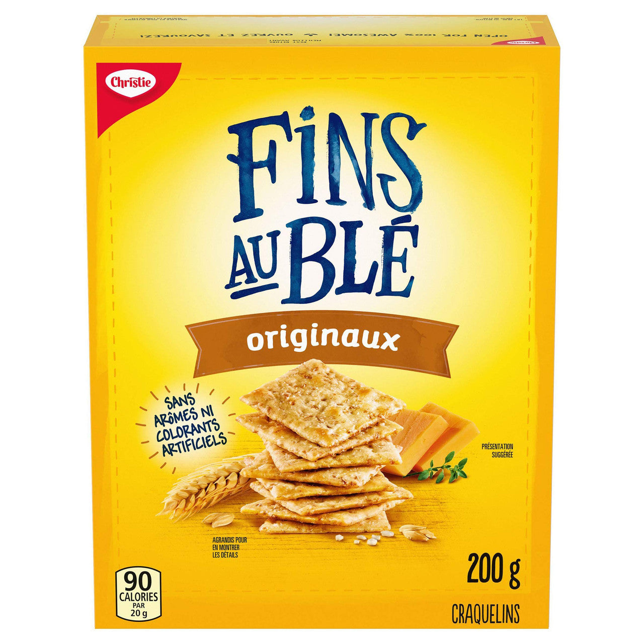 Chirstie Wheat Thins Crackers, Original, 200g/7.1oz., {Imported from Canada}