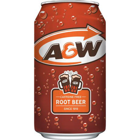 Lot of 12 A & W Root Beer Drink Cans 355ml 12 Fl. Oz. {Imported from Canada}