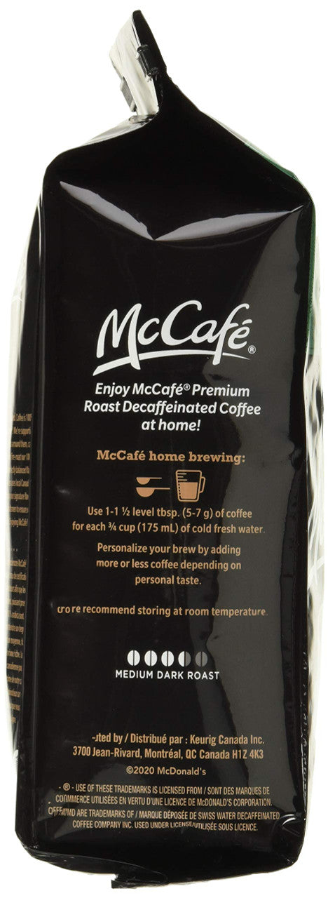 McCafe Medium Dark Decaf Ground Coffee, 340g/12 oz., {Imported from Canada}