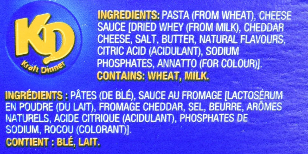 Kraft Dinner Alphabet Macaroni & Cheese Shapes, 156g (Pack of 12) {Imported from Canada}