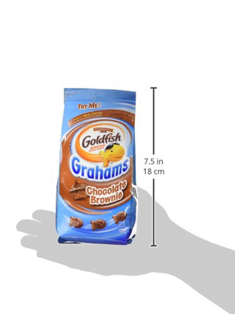 Pepperidge Farm Goldfish Chocolate Brownie Grahams, 180g/6.3oz, (Imported from Canada)