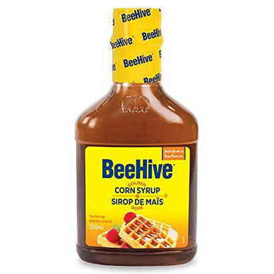 BEEHIVE Golden Corn Syrup, 500 ML/16.9oz., {Imported from Canada}