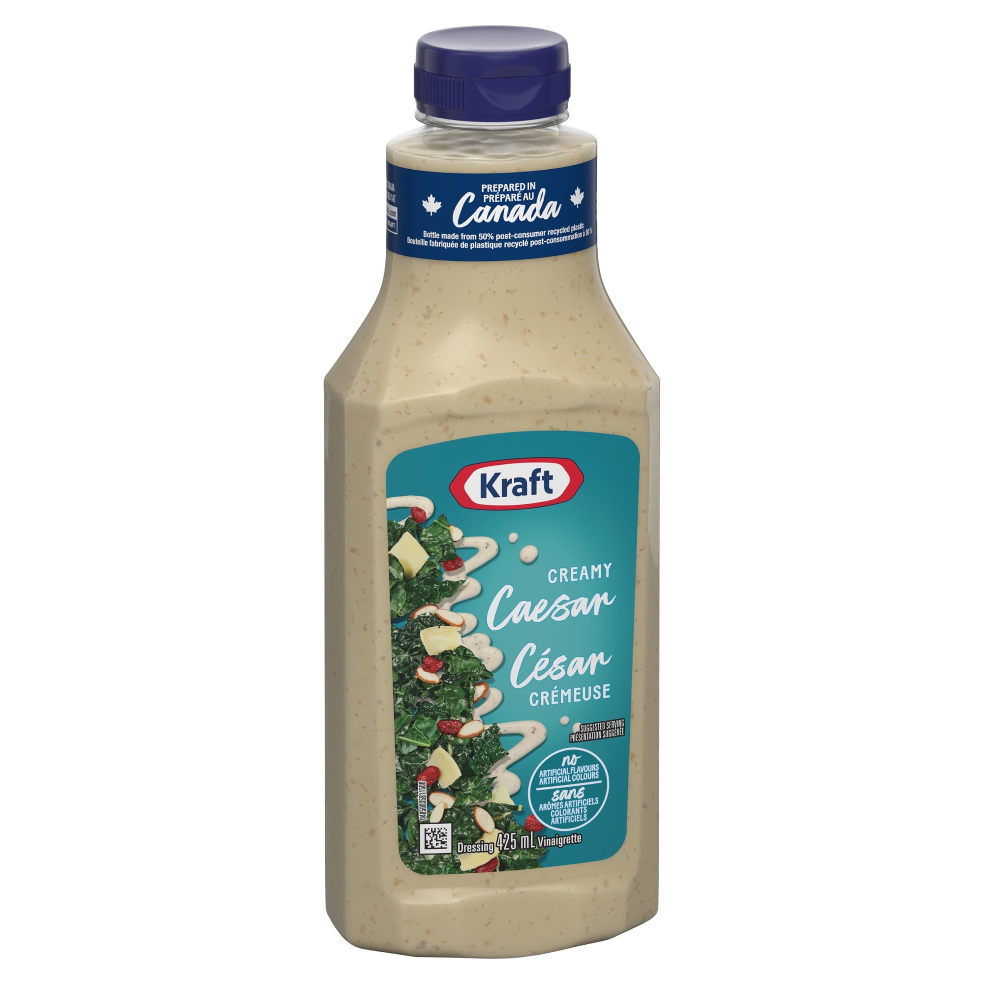 Kraft Creamy Caesar Dressing 425ml/14.4 oz., Bottle, front of bottle