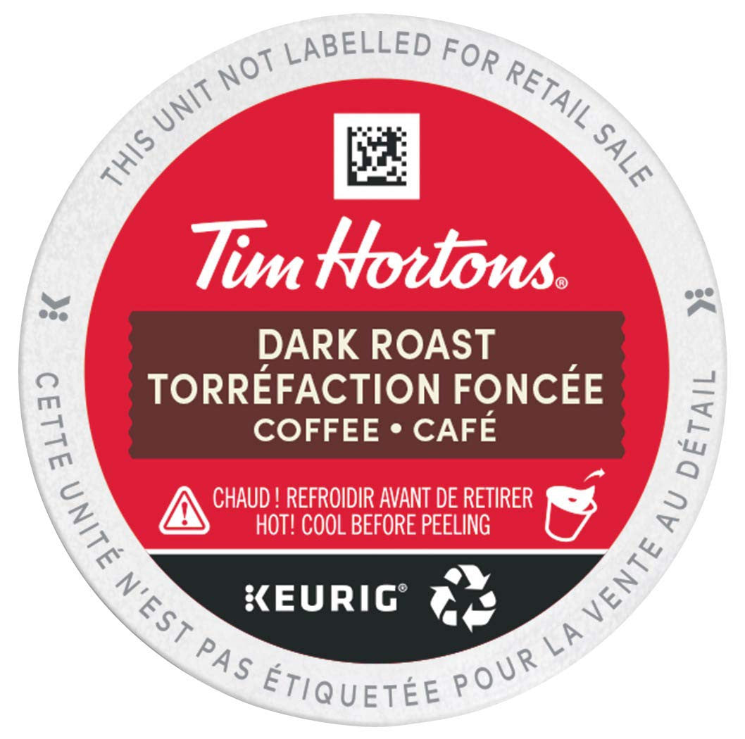 Tim Hortons K-cup Dark Roast Coffee (30pk) - {Imported from Canada}