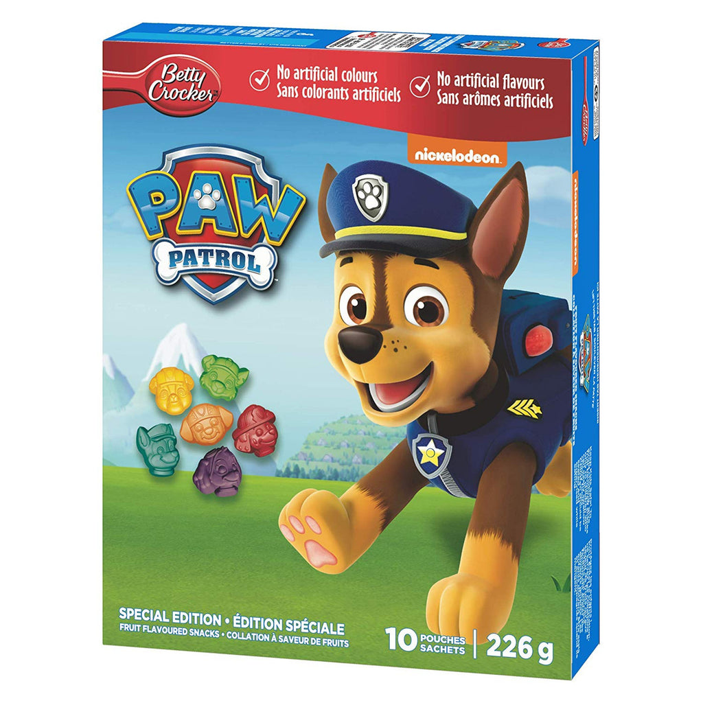 Betty Crocker, Paw Patrol, Fruit Snacks, Special Edition, 10ct, 226g/8oz., {Imported from Canada}