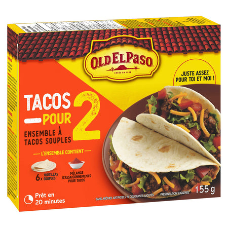 Old El Paso Tacos For Two Hard Taco Dinner Kit, 155g/5.5 oz., {Imported from Canada}