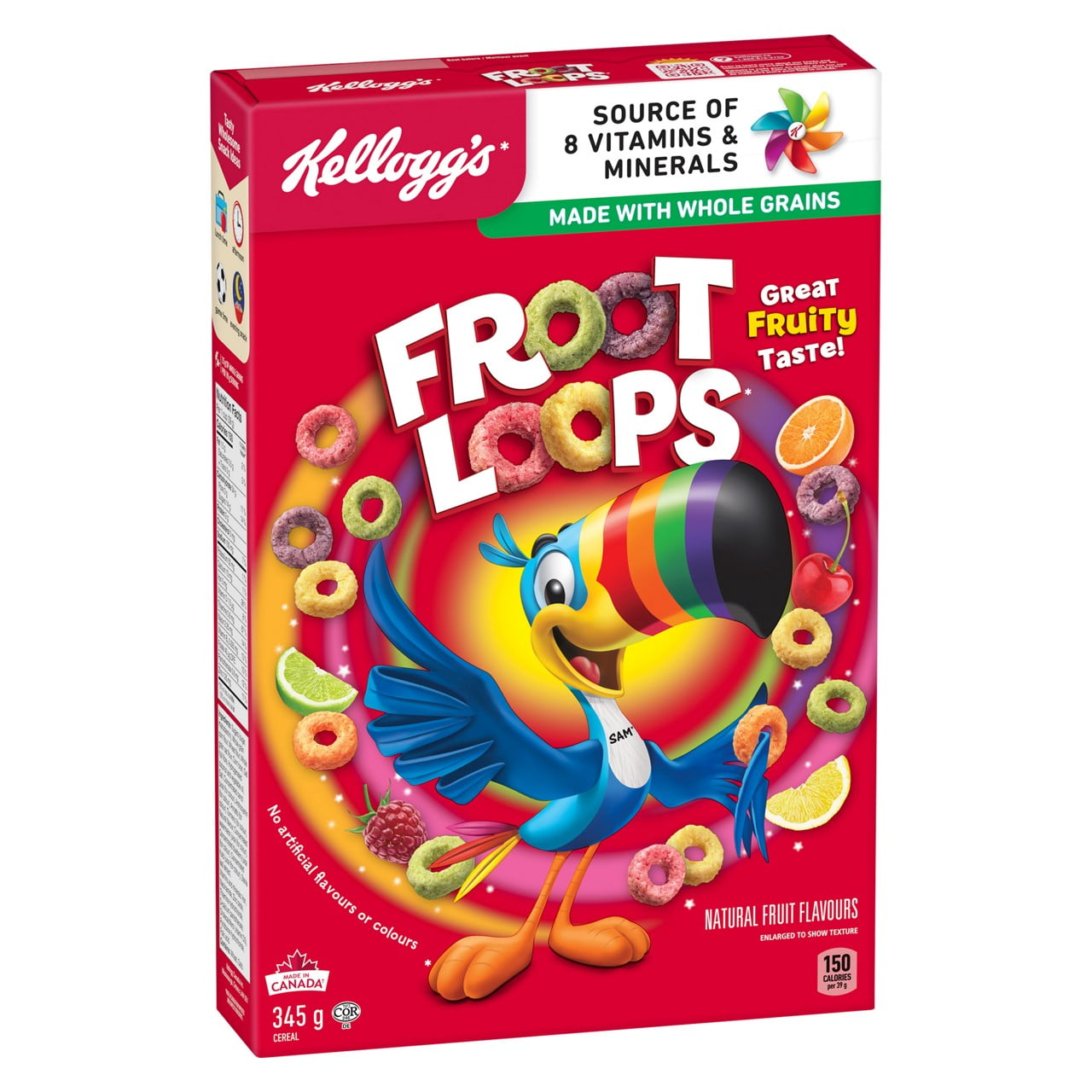 Kellogg's Froot Loops Cereal, 345g (12.2 oz) – Box