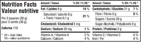 Waterbridge, Smooth & Creamy, Caramel Bar, 180g/6.3oz., {Imported from Canada}